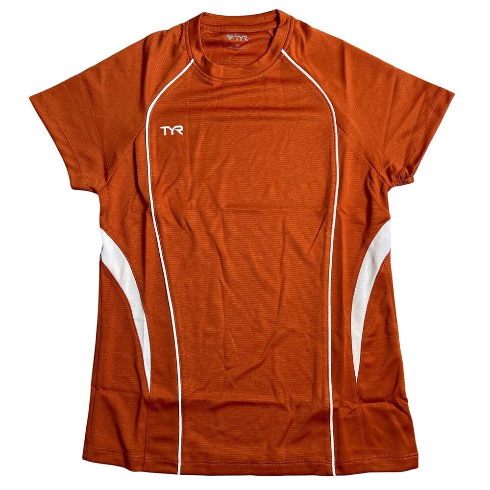 Tyr Womens Alliance Tech Tee Tshirt - Textured Burnt Orange - Size Small - $34